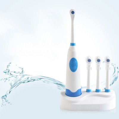 1pcs Adult Rotating? Toothbrush with 3 Rechargeable tooth brush Heads Deep clean whitening teeth Oral health care Gift