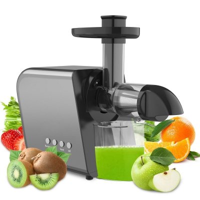 Home Juicers Fruit Vegetable Slow Masticating Juicer Machines Cold Press High Yield Extractor BPA Free Quiet Motor Easy Clean