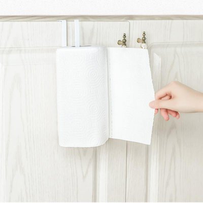 Kitchen Paper Holder Hanger Tissue Roll Towel Rack Bathroom Toilet Sink Door Hanging Organizer Storage Hook Holder freeshipping